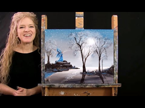 Learn How to Paint MYSTICAL WINTER FAIRY with Acrylic - Paint & Sip at Home - Step by Step Tutorial