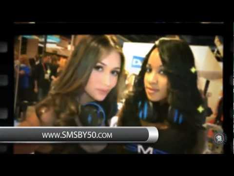 50 Cent, Floyd Mayweather, SMS Audio Booth visit (CES 2012)