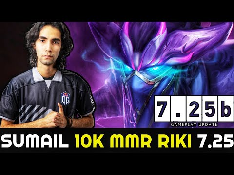 SUMAIL 10k MMR Riki - Imba Assassin Style Full Agility Build Crazy Gameplay 7.25 Dota 2