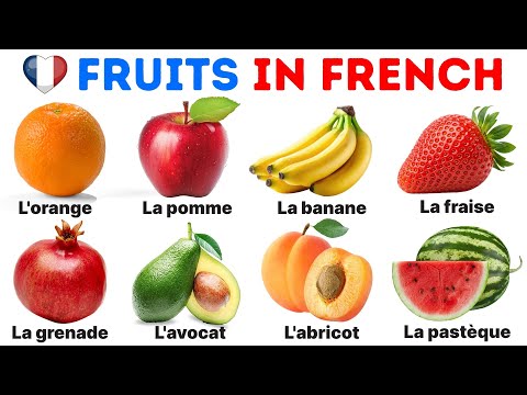 Fruits in French | Fruits Vocabulary | Fruit Name in French | French Vocabulary | Learn French