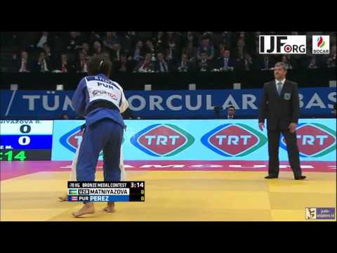 Judo 2016 Grand Prix Samsun: Matniyazova (UZB) - Maria Perez (PUR) [-70kg] bronze
