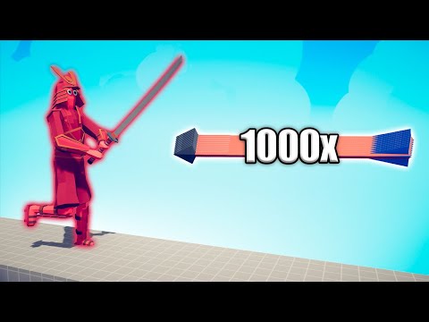 SAMURAI GIANT vs 1000x OVERPOWERED UNITS - TABS | Totally Accurate Battle Simulator 2024