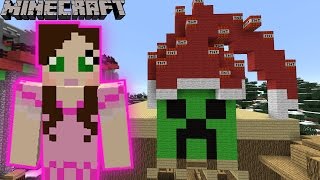 Minecraft: EXPLODING CREEPER RIDE!!! - MERRY WORLD RESORT - Custom Map [2]