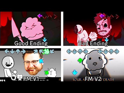 FNF ASDF'S ENDLESS MUFFIN TIME:  Fanmade V1 vs V2 vs OFFICIAL