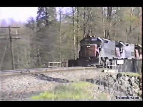 Classic Railroad Series 550 - SP EB at Falls Creek, OR March 24, 1990
