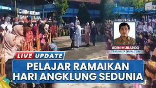Hari Angklung Sedunia 2025, Ribuan Pelajar Serempak Mainkan Angklung di Halaman SMPN 1 Majalengka