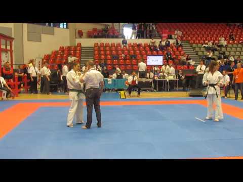 IFK 5th World Tournament Karate knockdown - Mihaela Ciuraru VS Lara Seydel