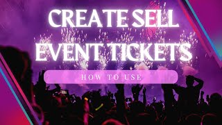 How to sell a ticket online for any event online