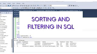 SQL | Sorting and Filtering data in  SQL | Different filtering methods | LIKE | IN | = |