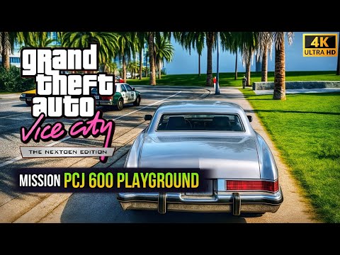 GTA Vice City Next Gen Edition – PCJ 600 Playground Mission 🏍️🎢🔥 | 4K Ultra HD 🎥 | No Commentary 🤫