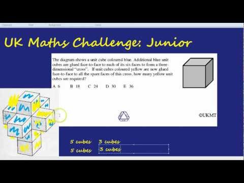 UK Maths Challenge: Junior - Cubes
