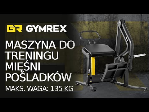 video - Outlet Maszyna do treningu mięśni pośladków – 135 kg