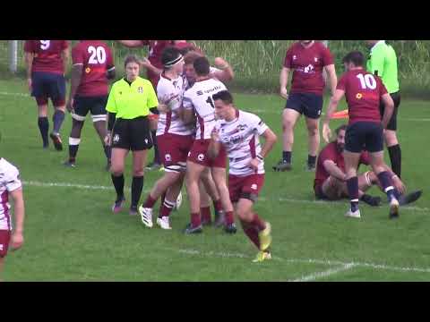 serie B - 2^ giornata: Rugby Feltre - Cus Padova (la meta di Filippo Da Lan)