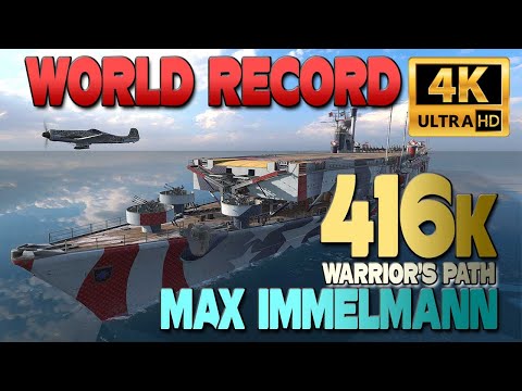 Max Immelmann: New damage record, 416k damage - World of Warships