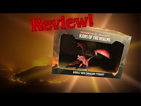 Reviewing the Adult Red Dragon Tyrant Miniature from Wizkids!