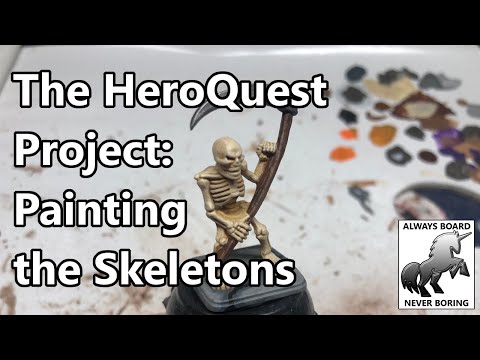 How to Paint Skeletons | Painting HeroQuest Skeletons | The HeroQuest Restoration Project
