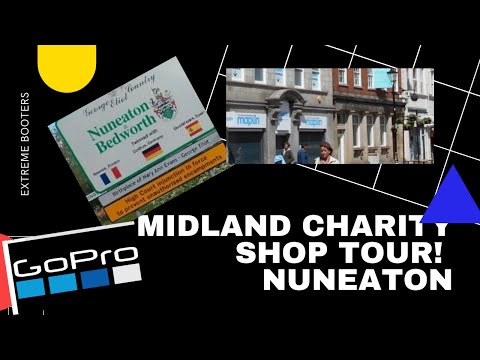 Midlands charity shop tour Nuneaton - charity shop thrifting haul - now with GoPro footage!!