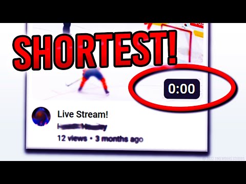 What Is The SHORTEST Live Stream on YouTube EVER?