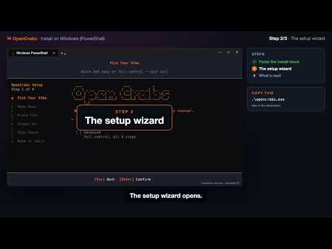 Install OpenCrabs on Windows in 2 minutes