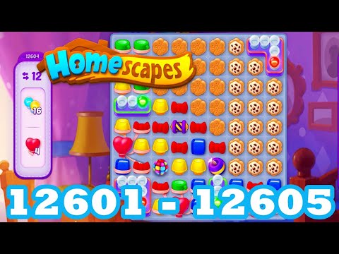 Homescapes Level 12601 - 12605 HD 3 - match puzzle Gameplay | android | IOS | 12602 | 12603 | 12604