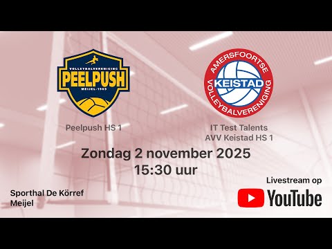 Peelpush HS 1 - AVV Keistad HS 1, Volleybal Heren Superdivisie