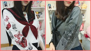 【JK制服開箱】適合萬聖節的不良JK制服開箱 \((▽w▽))/ 【神奇綻綻】