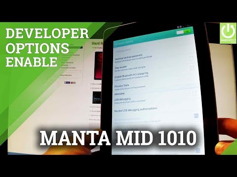 How to Enable Developer Options on MANTA MID1010 3G