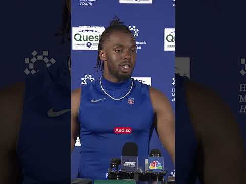 Paulson Adebo on being a Giant: "It's definitely a blessing" #shorts #nfl #giants #paulsonadebo