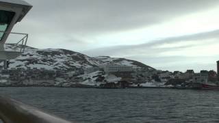 preview picture of video 'Hurtigruten - Anfahrt auf Honningsvag'