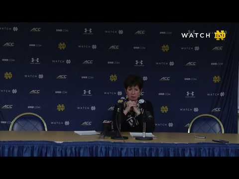 @ndwbb | Post-Game Press Conference vs. Pittsburgh (2019)
