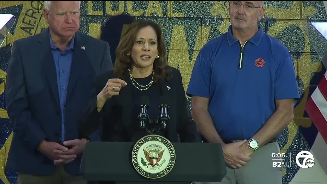 Autoworkers react to Vice President Harris's Detroit trip