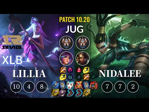 RNG XLB Lillia vs Nidalee Jungle - KR Patch 10.20