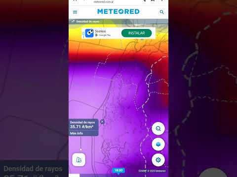 Aviso de tormenta eléctrica fuerte para San justo, Santa Fe  Y Rosario para el 29 de Noviembre