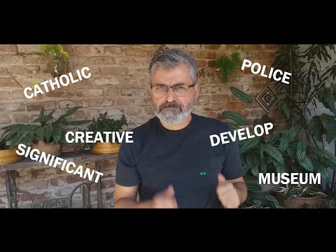 Words often mispronounced #1(The creative catholic police officer in the museum)