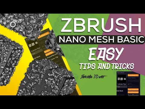 NANOMESH  ZBRUSH BASIC EASY TUTORIAL  TAMIL AND ENGLISH