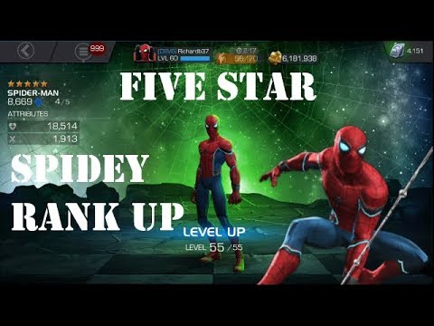 Five Star Spiderman Taken Up To Rank 4 - Marvel Contest of Champions