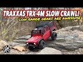 TRX4m Awesome Slow Crawl With Low Range Gears, But Had Light Kit Issues.