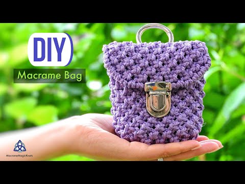 Macrame Bag Tutorial DIY Macrame Wallet for Girls