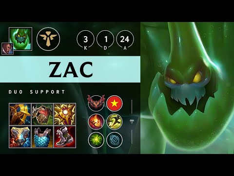 Zac Support vs Pyke - VN Grandmaster Patch 25.S1.1