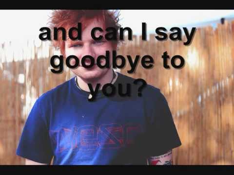 Ed Sheeran ft. Dat Rotten - Goodbye To You (Lyrics)