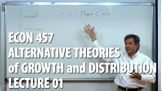 Lecture Series on Alternate Theories of Growth and Distribution