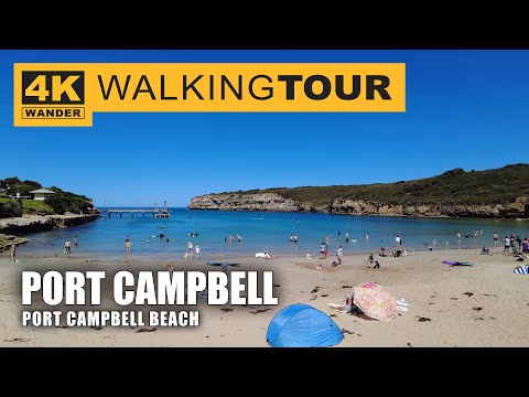 Port Campbell Beach Walking Tour in Port Campbell, Australia (4K 60fps)