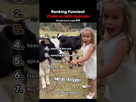Ranking The Top 7 Funniest Children With Animals