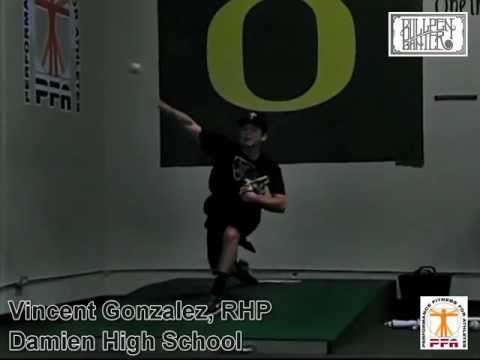 VINCENT GONZALEZ, RHP, DAMIEN HIGH SCHOOL, 200 FPS