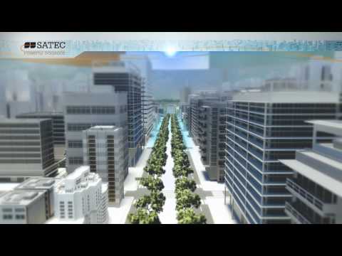 SATEC - Empowering the Smart Grid. Corporate video logo