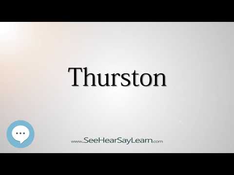 Thurston (How to Pronounce Cities of the World)💬⭐🌍✅