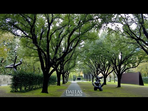 Nasher Museum | Dallas, TX | Full Sculpture Garden Walking Tour | Relaxing Piano Music | 10 Min | 4K