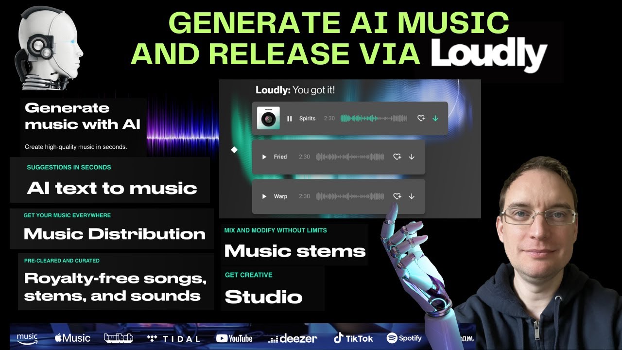 Generate and Distribute your AI Music with Loudly
