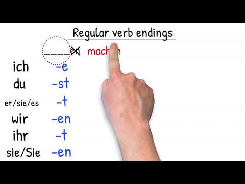 Regular Present Tense Verb Endings in German