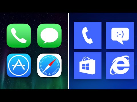 iOS 7 vs Windows Phone 8.1 Icons!
